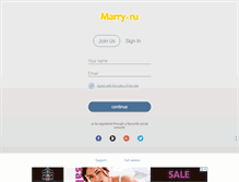 Tablet Screenshot of marry.ru